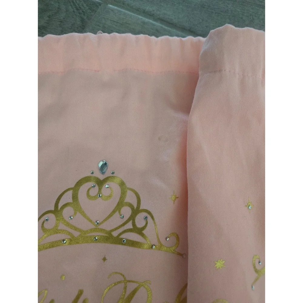 Disney Bibbidi Bobbidi Boutique Pink Gold Tiara Cinch Backpack Set of 2